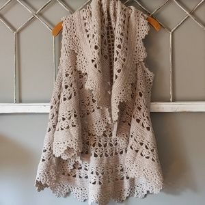 Anthropologie Angel of the North wrap sweater